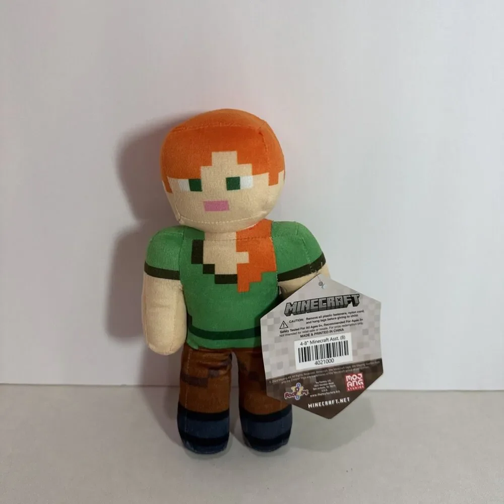Minecraft Alex Plush 8″ Licensed Mattel Video Game Character NEW with Tag - Picture 1 of 3